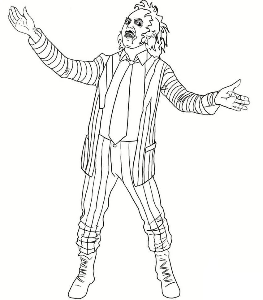 Beetlejuice Coloring Pages 33