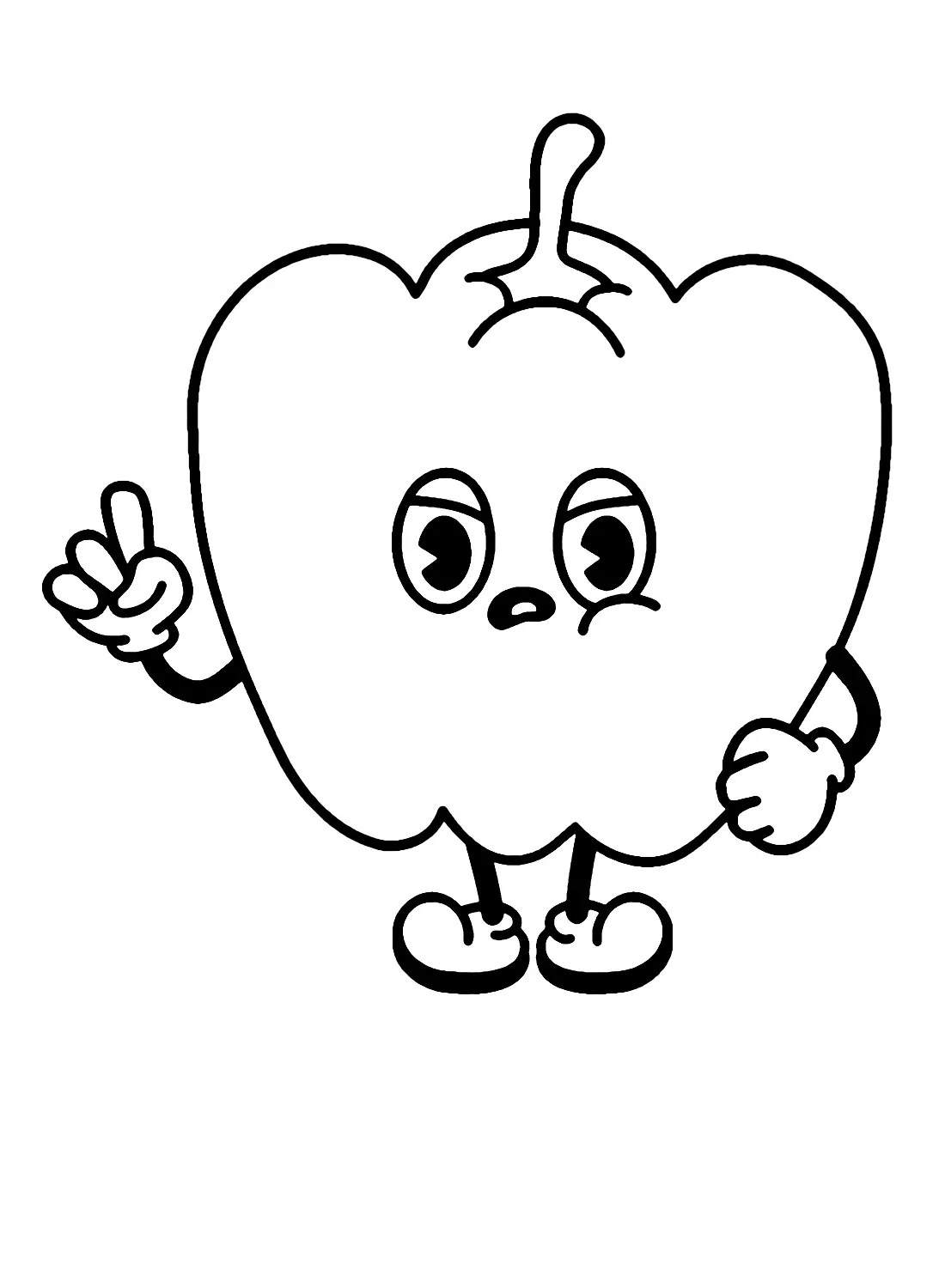 Desenhos de Pimentao Para Colorir 9