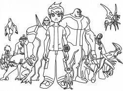 Ben 10 Coloring Pages 2