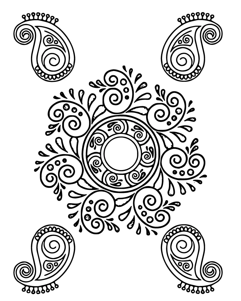 Bengali New Year Coloring Pages 1