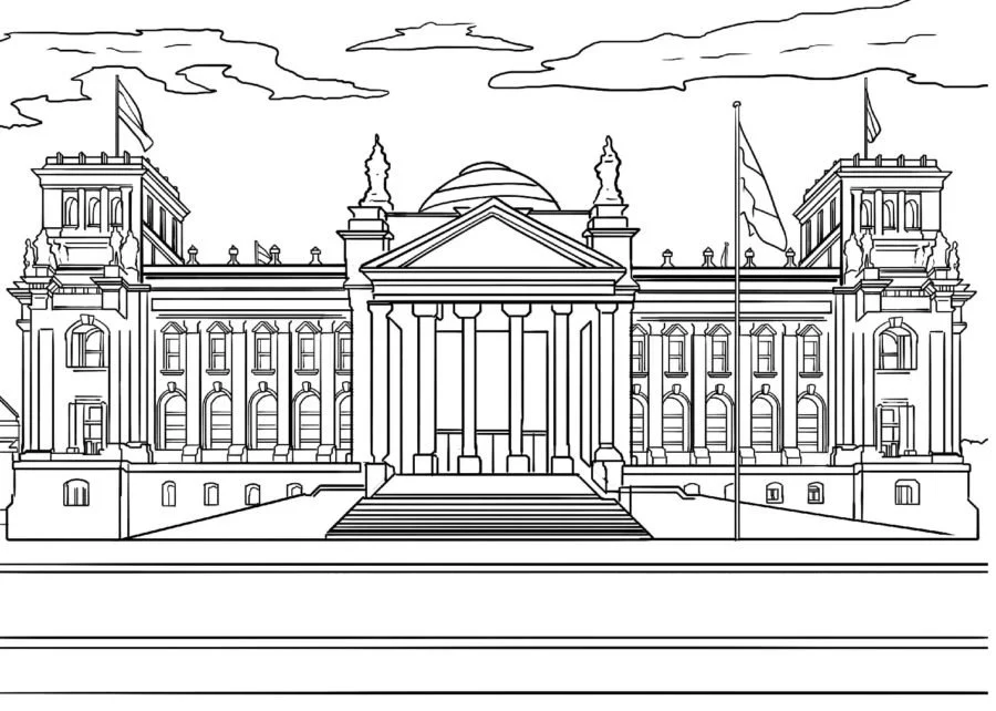 Desenhos de Berlim Para Colorir 23