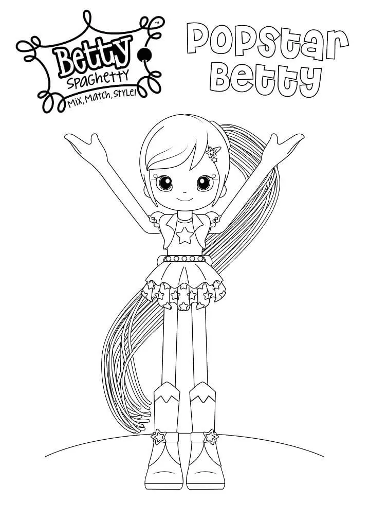 Betty Spaghetty Coloring Pages