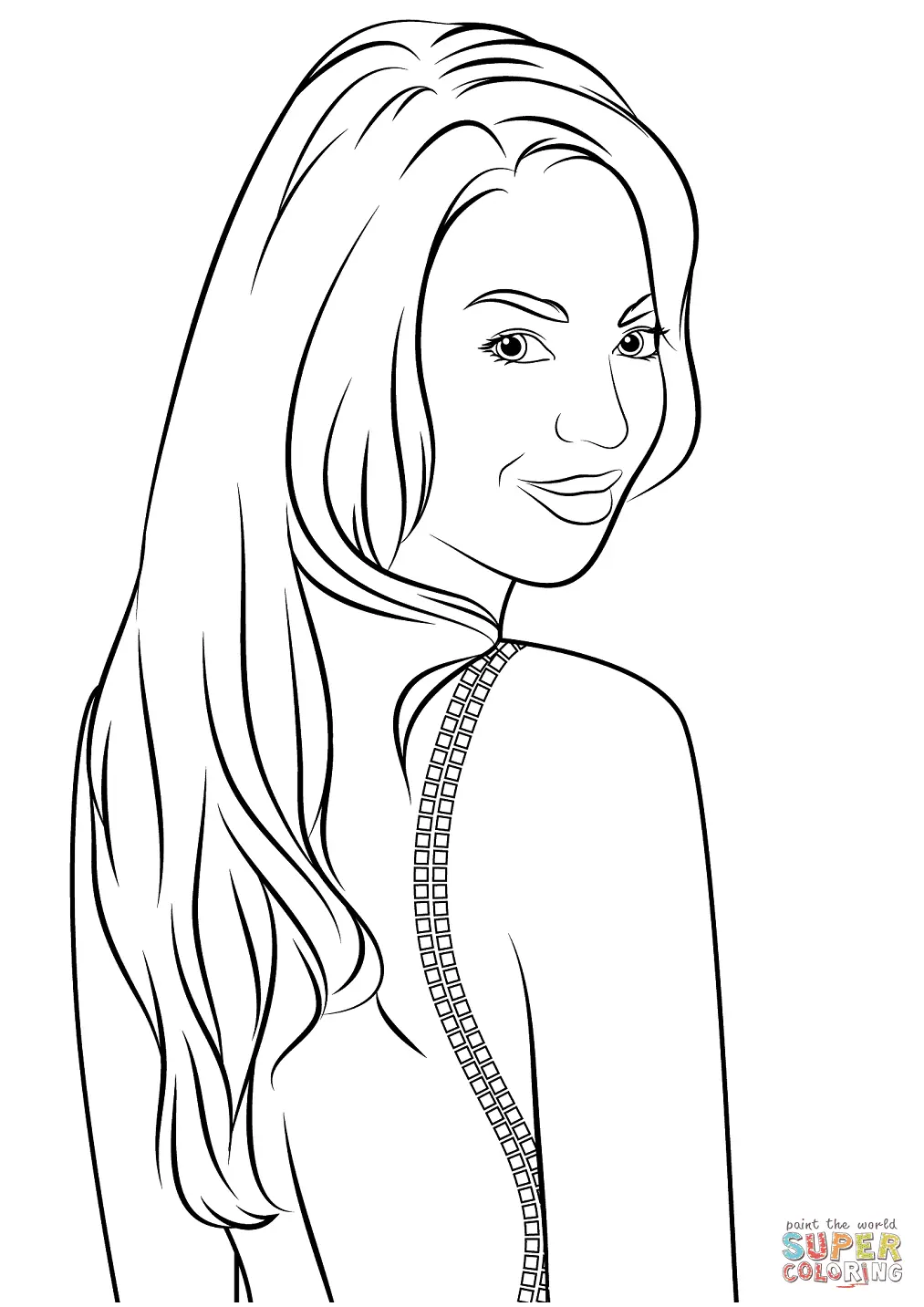 Desenhos de Beyonce Para Colorir 14