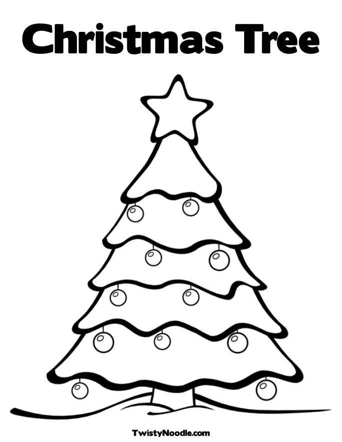 Big Christmas Tree Coloring Pages 25