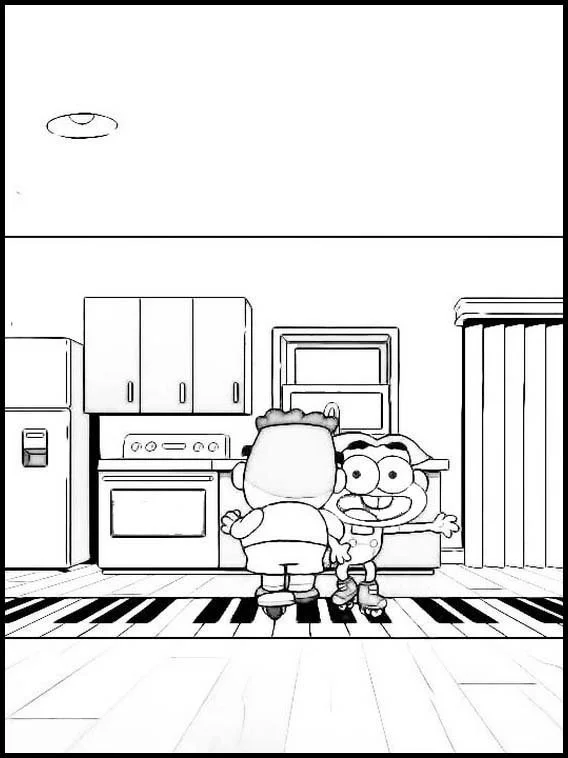 Desenhos de Les Big City Greens para Colorir 42