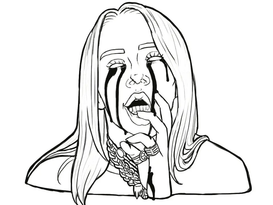 Billie Eilish Coloring Pages 41