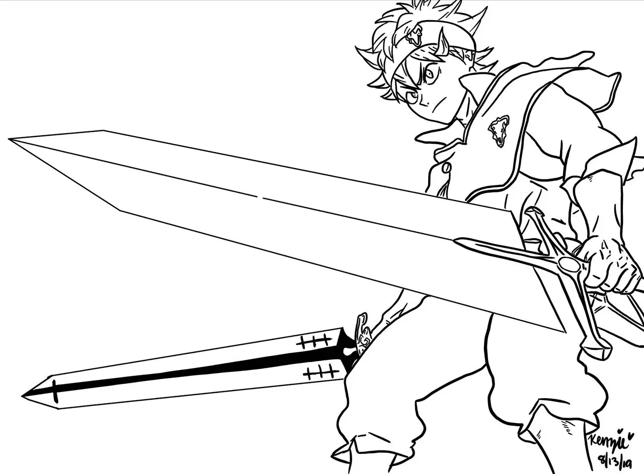 Desenhos de Trevo Negro Para Colorir 7
