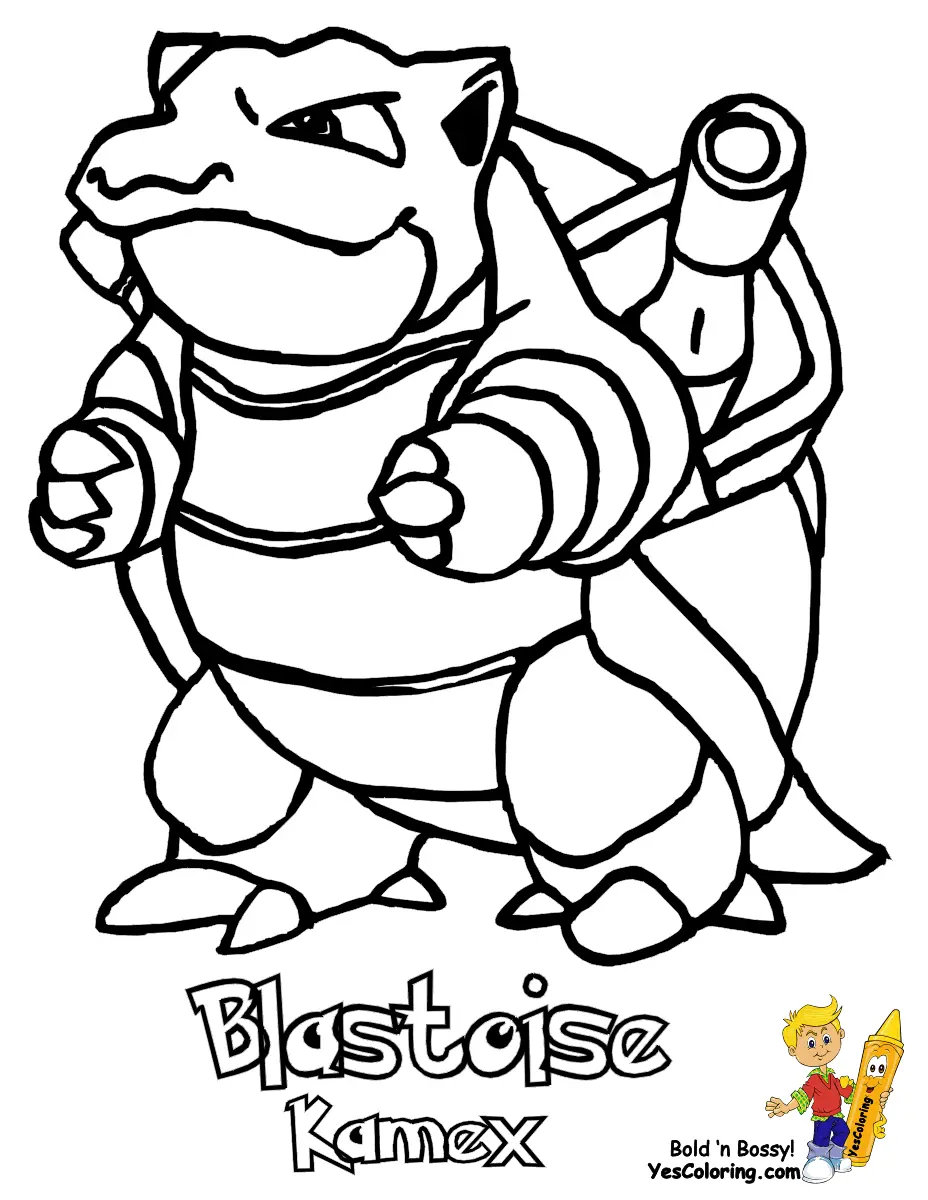 Blastoise Ausmalbilder 2