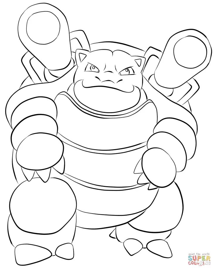 Blastoise Ausmalbilder 9