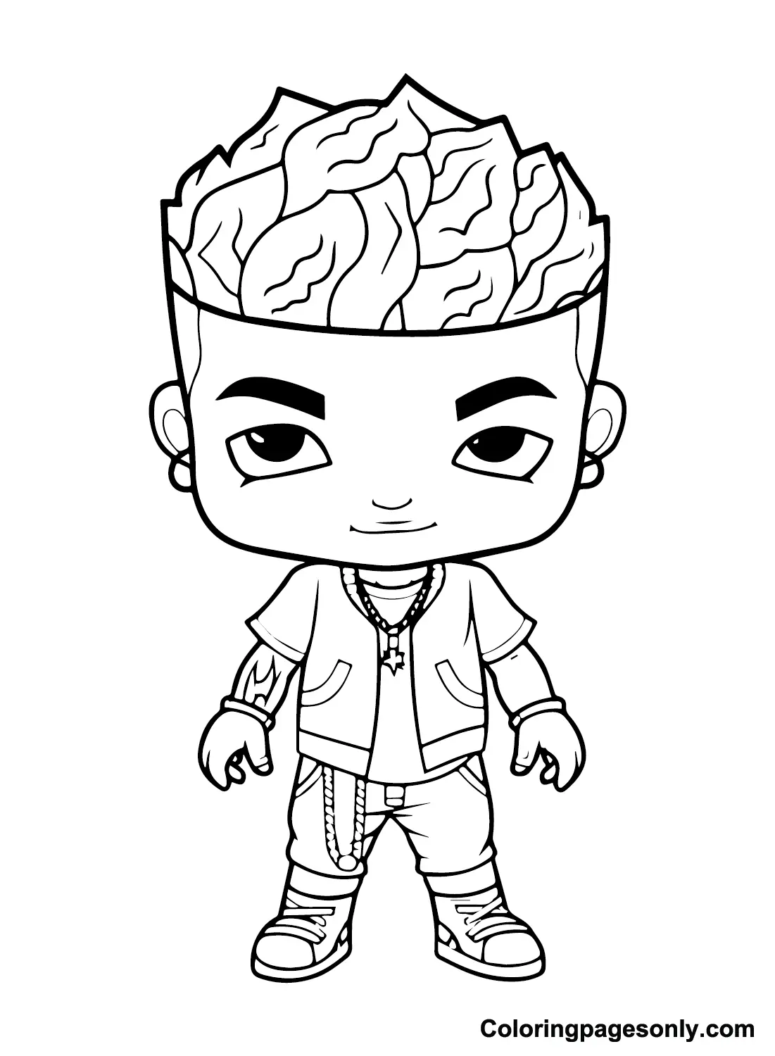 Blueface Para Colorear
