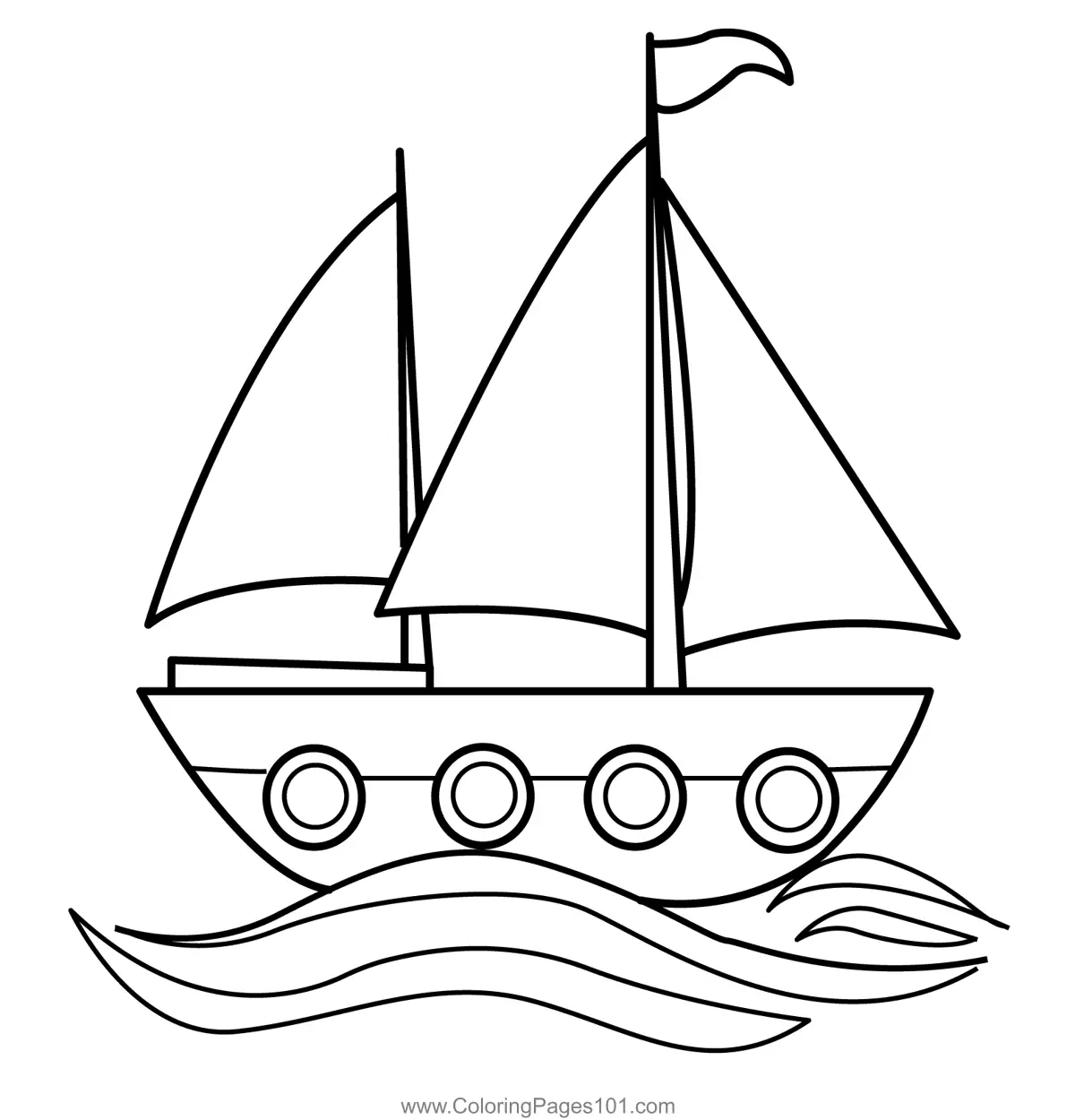 Botes Para Colorear 3