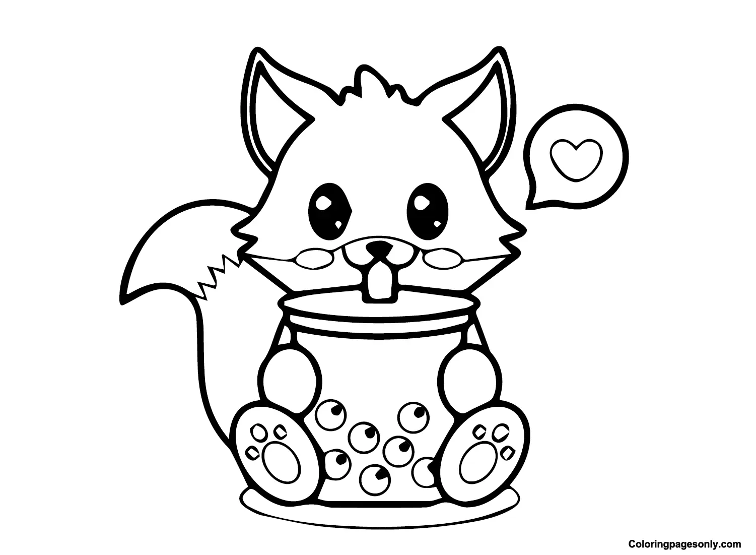 Boba Tea Coloring Pages 8