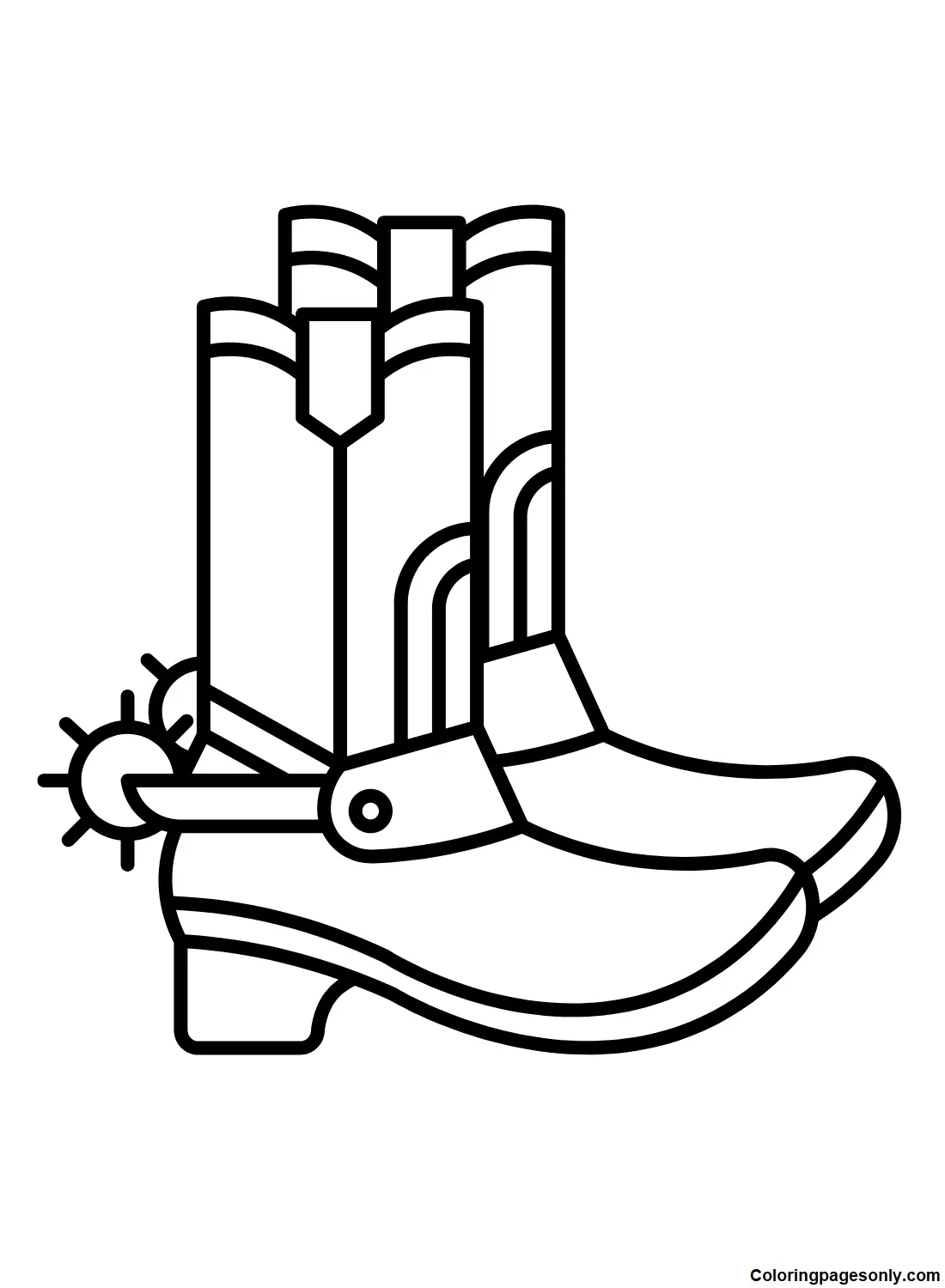 Desenhos de Botas Para Colorir 11