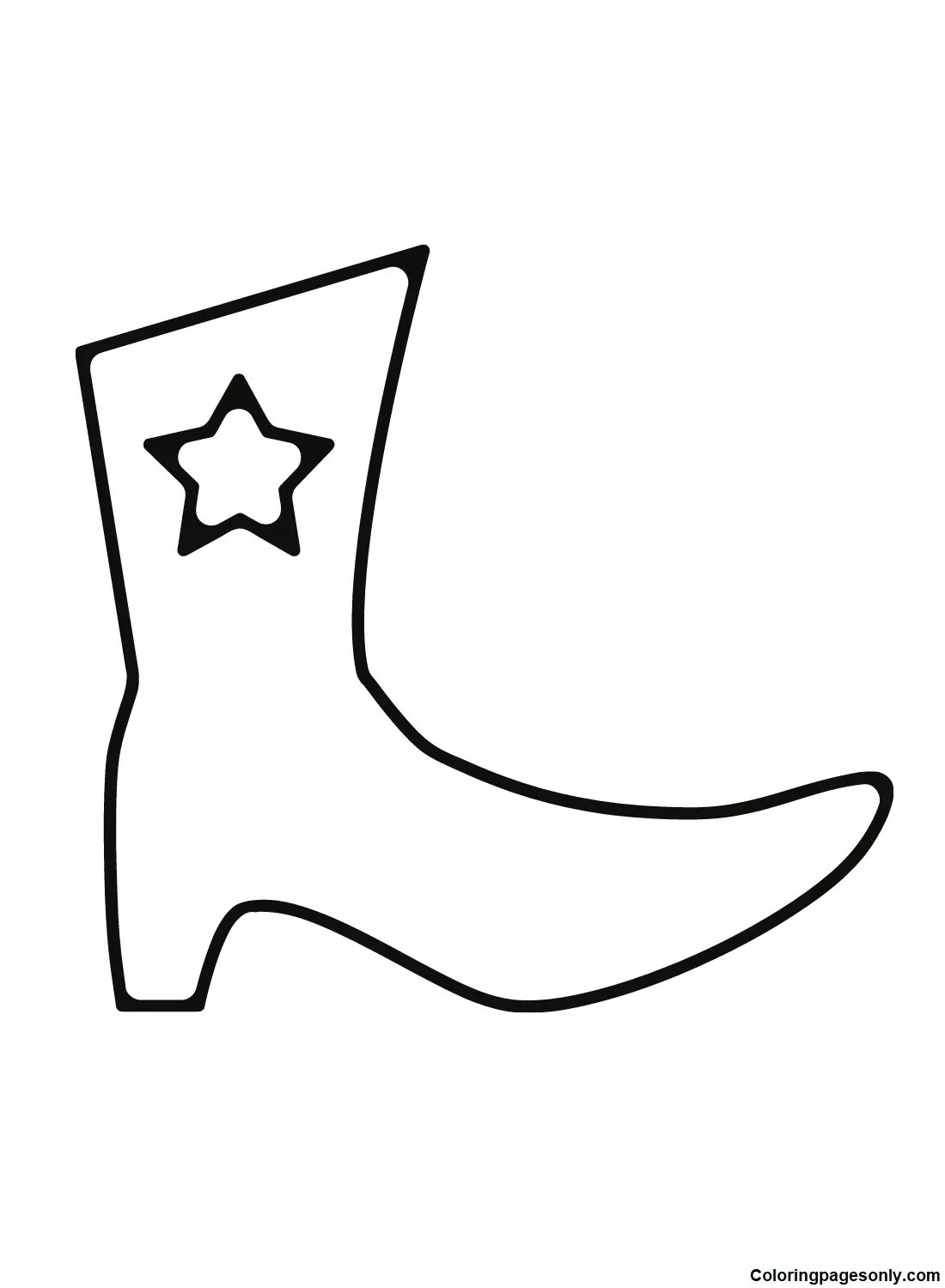 Desenhos de Botas Para Colorir 28