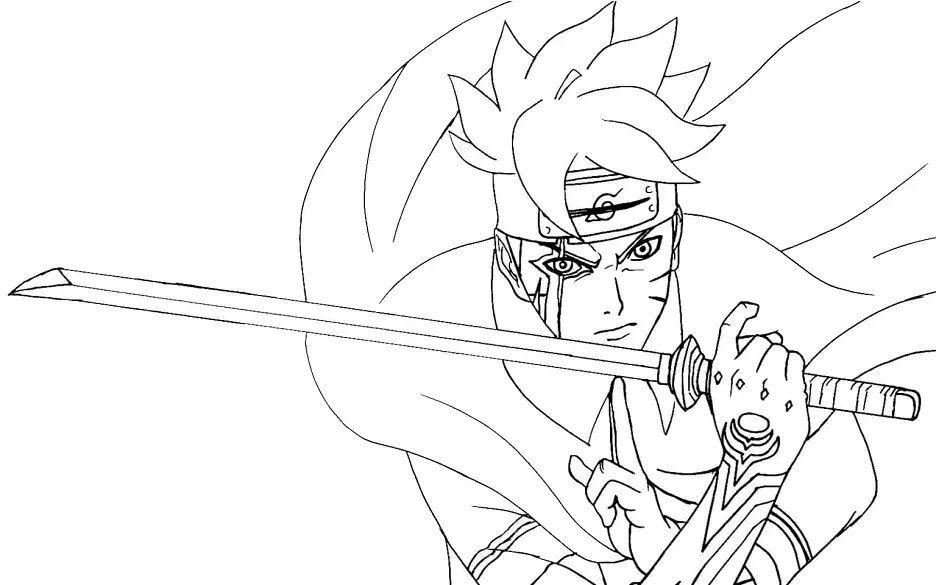 Boruto Ausmalbilder 3
