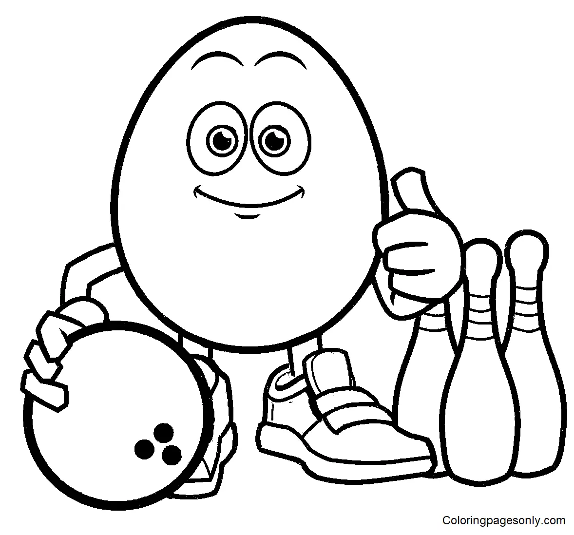 Bowling Coloring Pages 19