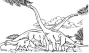 Brachiosaurus Ausmalbilder 4