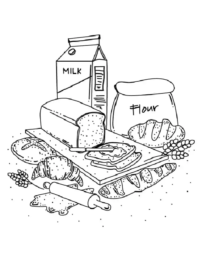 Brot Ausmalbilder 9