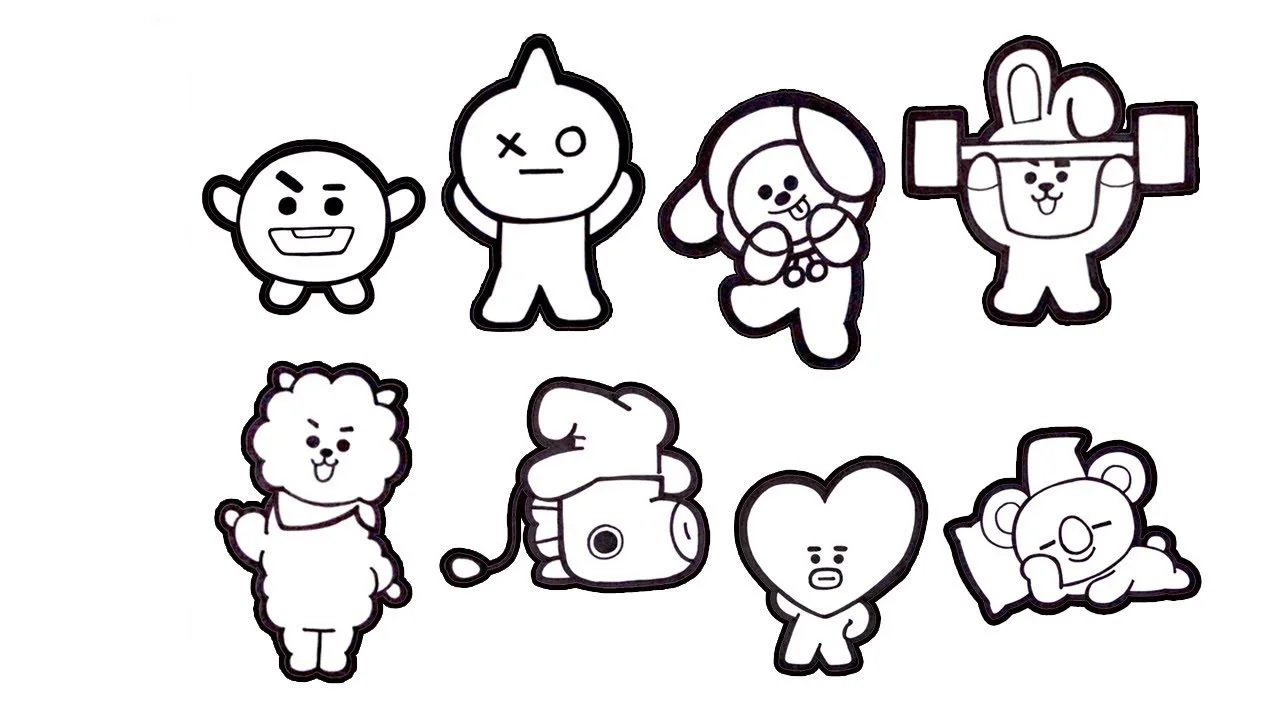 BT21 Coloring Pages