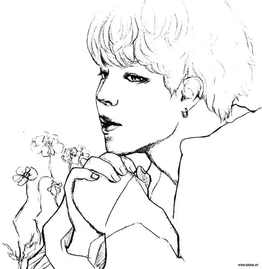 Bts Para Colorear