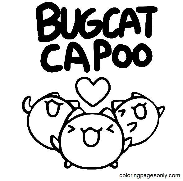 Bugcat Capoo Ausmalbilder