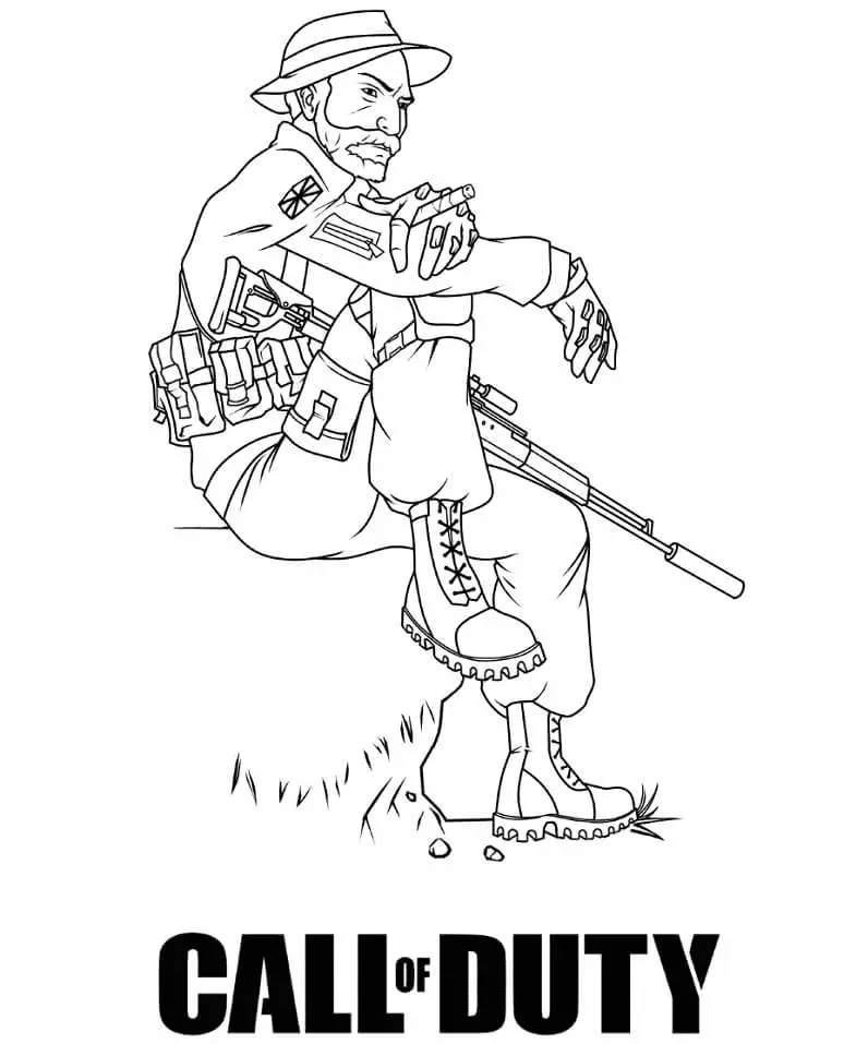 Desenhos de Call Of Duty Para Colorir 36