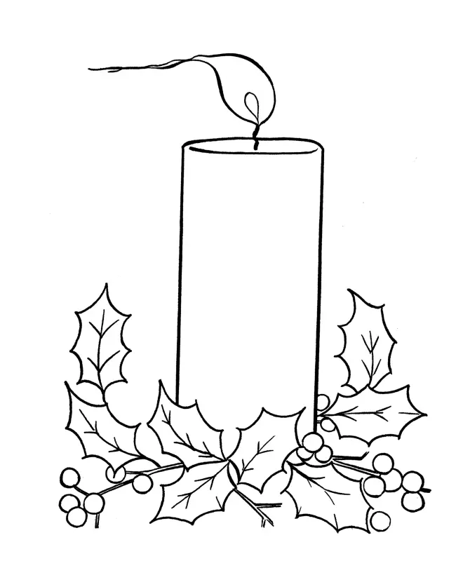 Desenhos de Velas Para Colorir 7