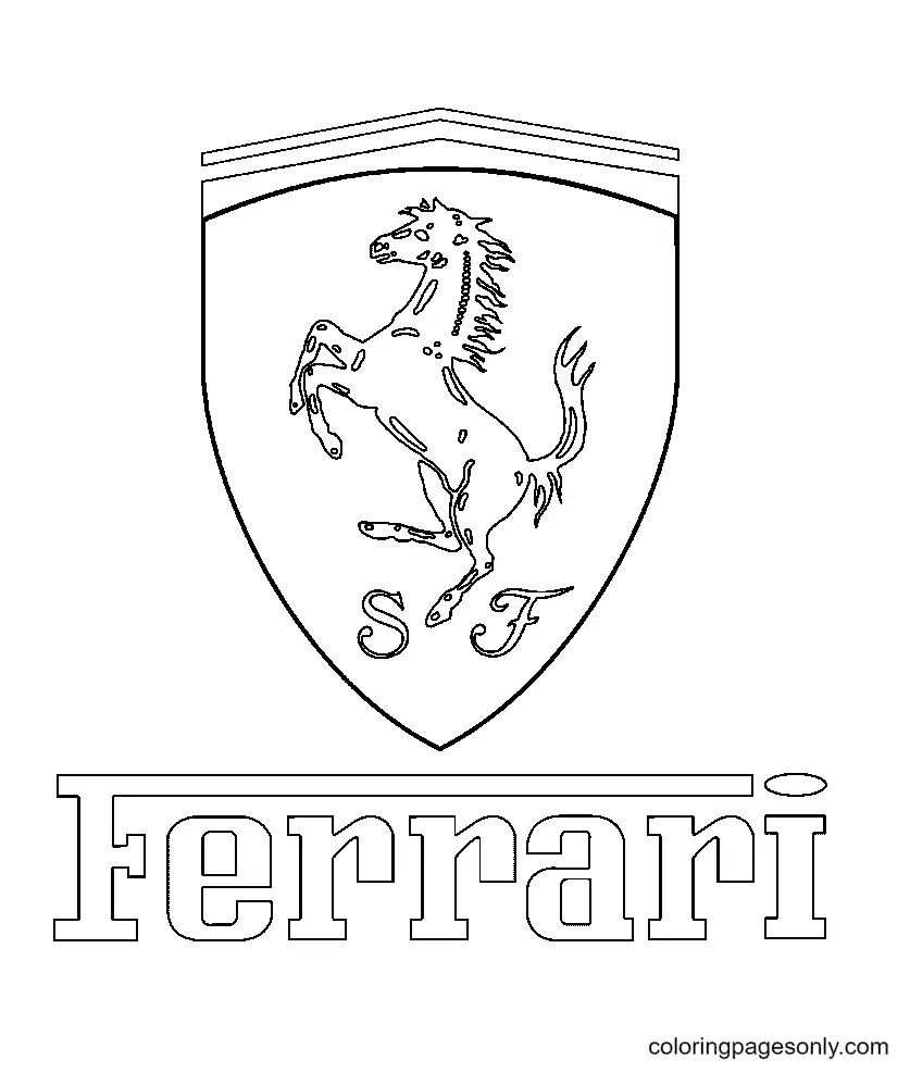 Logotipos Coches Para Colorear 1
