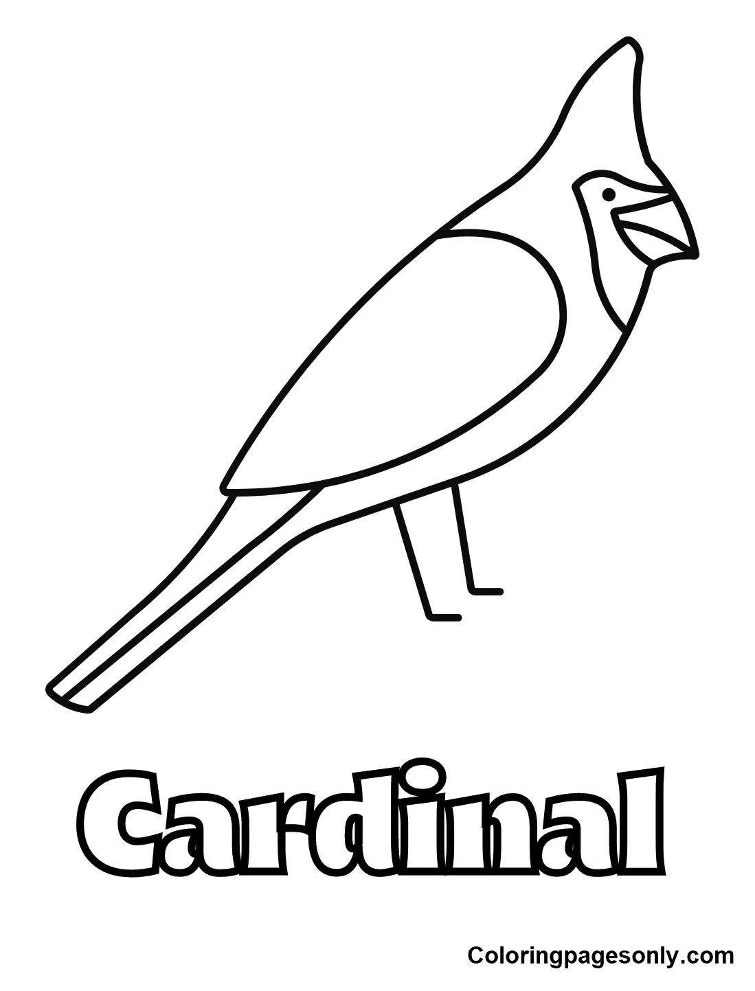 Kardinal Ausmalbilder 2