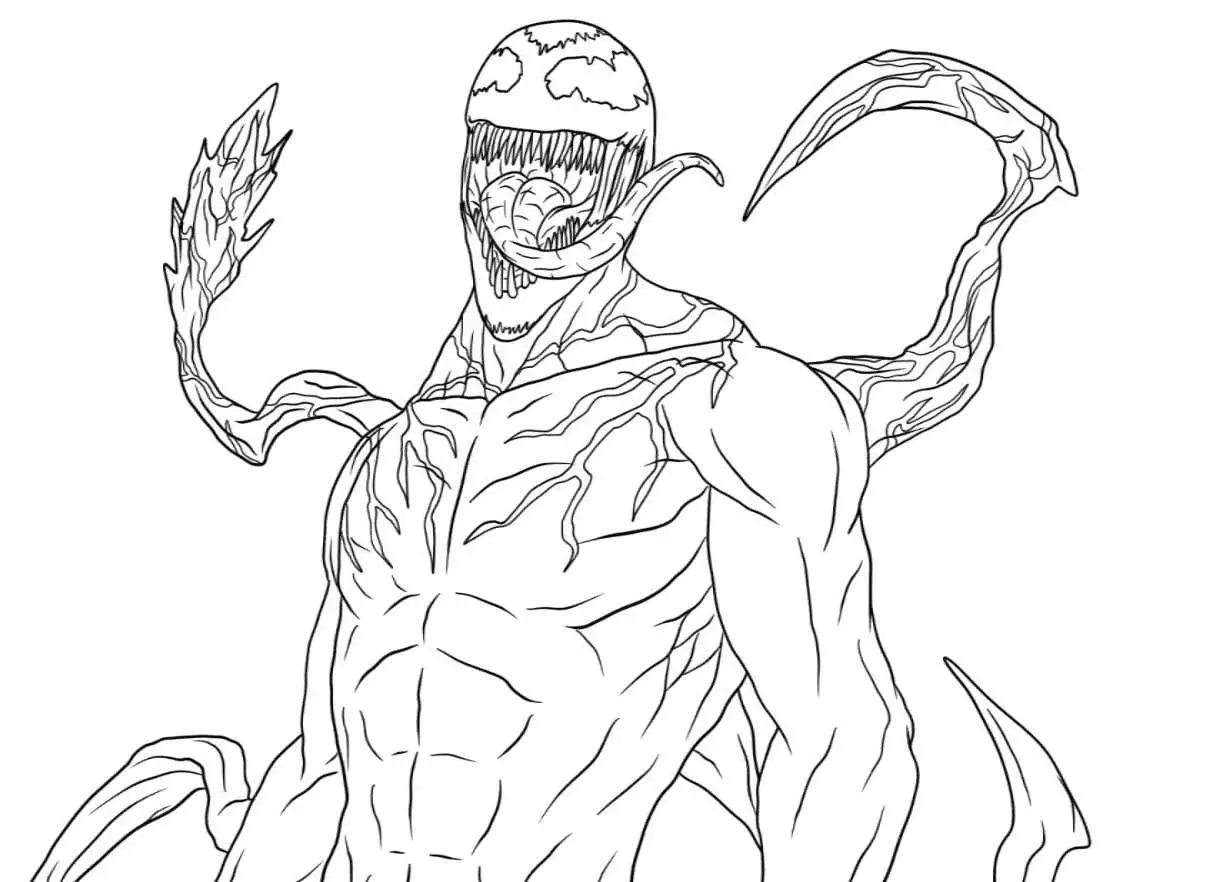 Carnage Para Colorear 9