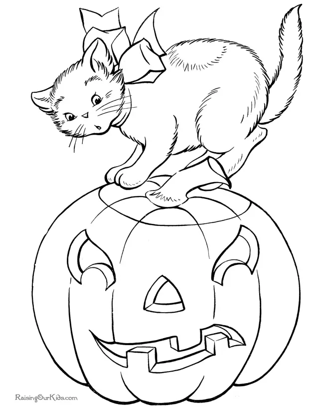 Cat Coloring Pages 16