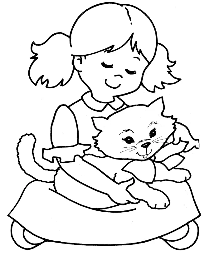 Cat Coloring Pages 24