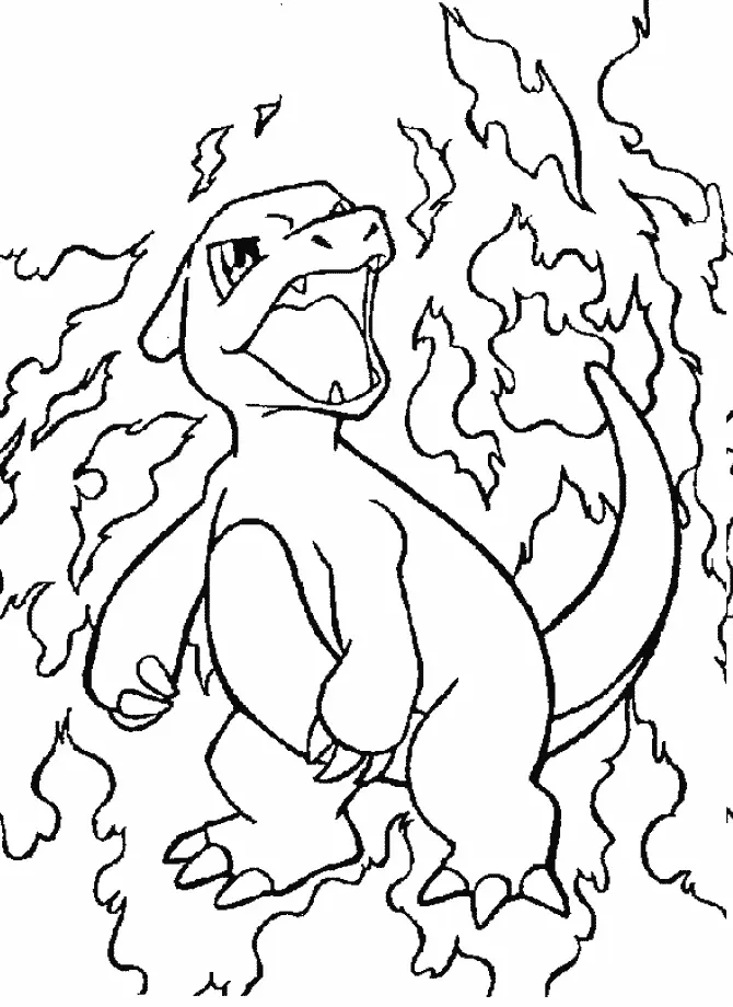 Charmander Ausmalbilder 16