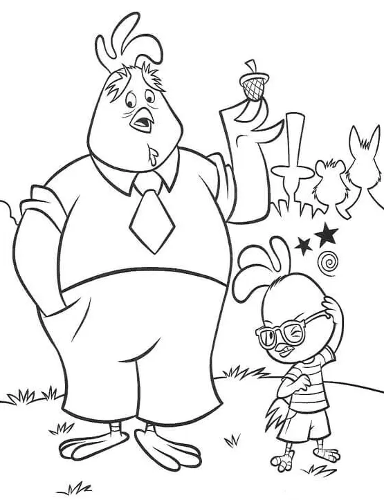 Chicken Little Coloring Pages 19