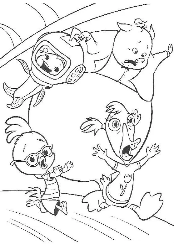 Chicken Little Coloring Pages 38