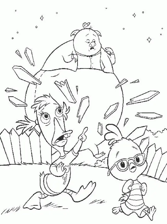 Chicken Little Coloring Pages 47