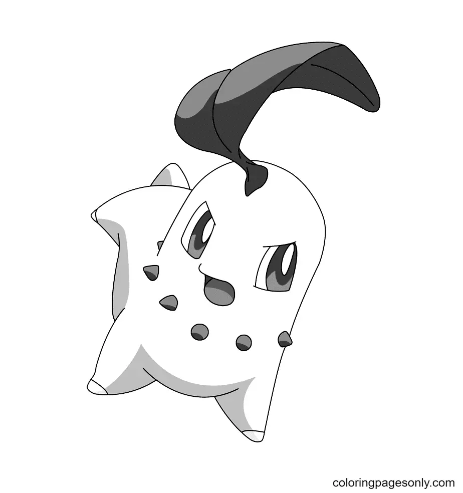Chikorita Para Colorear 7