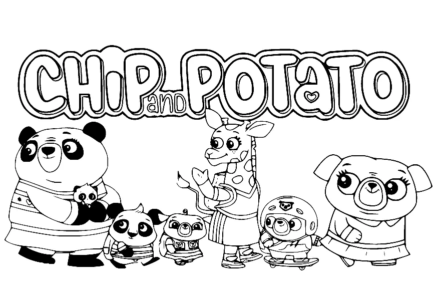 Chip and Potato Coloring Pages 5