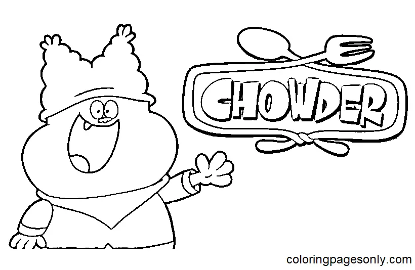 Desenhos de Chowder Para Colorir 21
