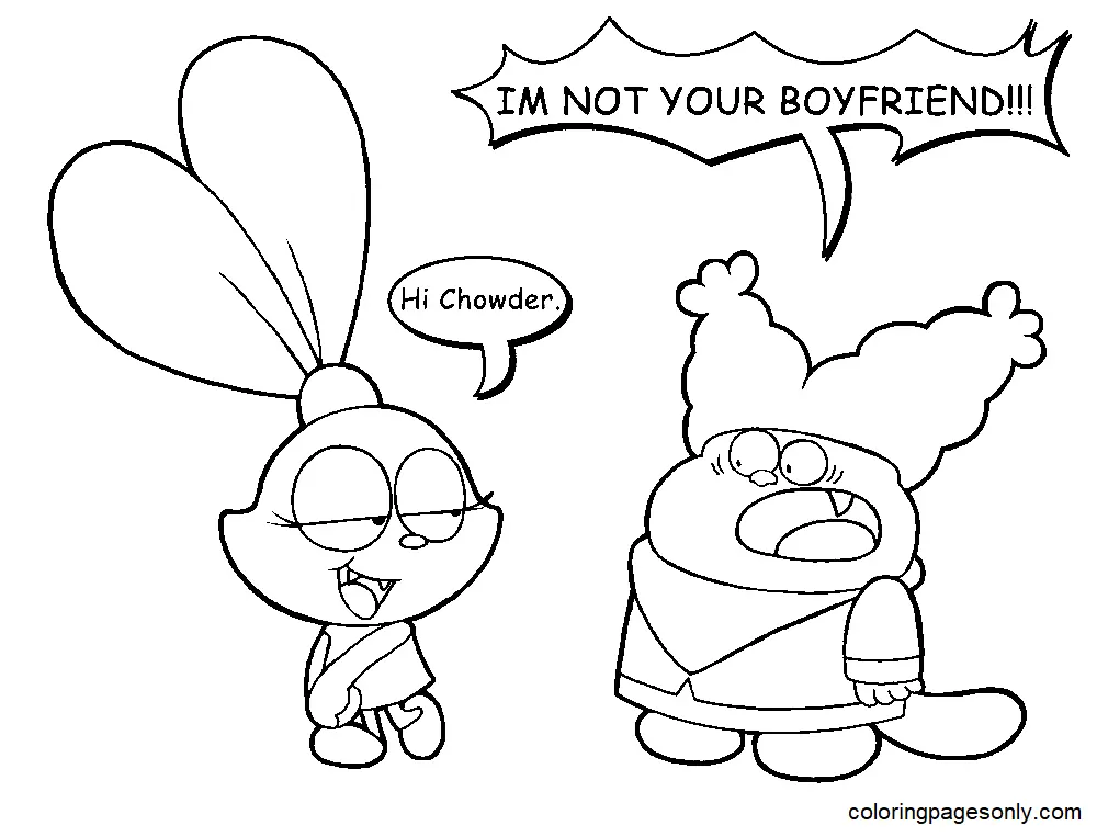 Desenhos de Chowder Para Colorir 3