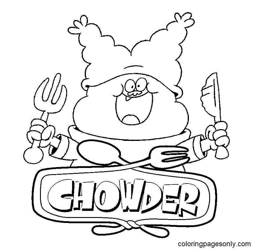 Desenhos de Chowder Para Colorir 8