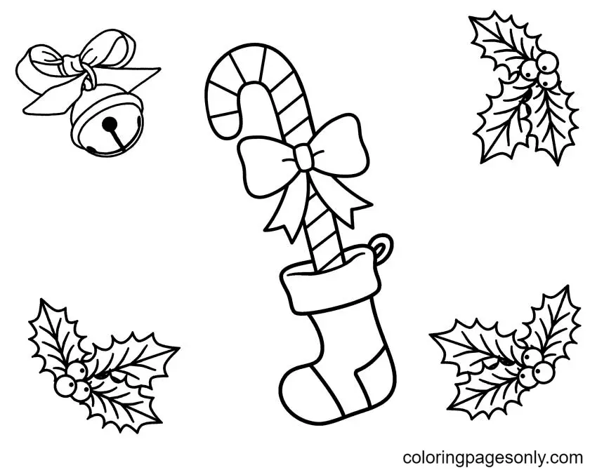 Bastones De Caramelo De Navidad Para Colorear 44