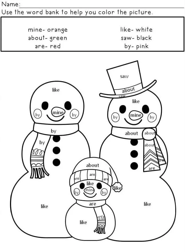 Weihnachts-Ausmalbilder nach Zahlen 46