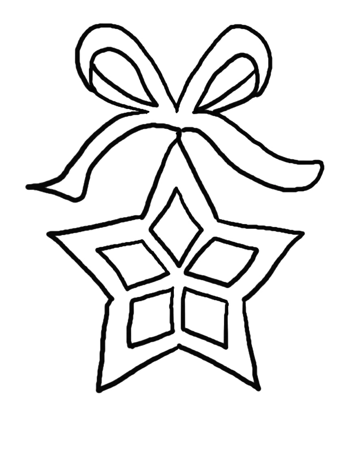 Estrella Navidad Para Colorear 6