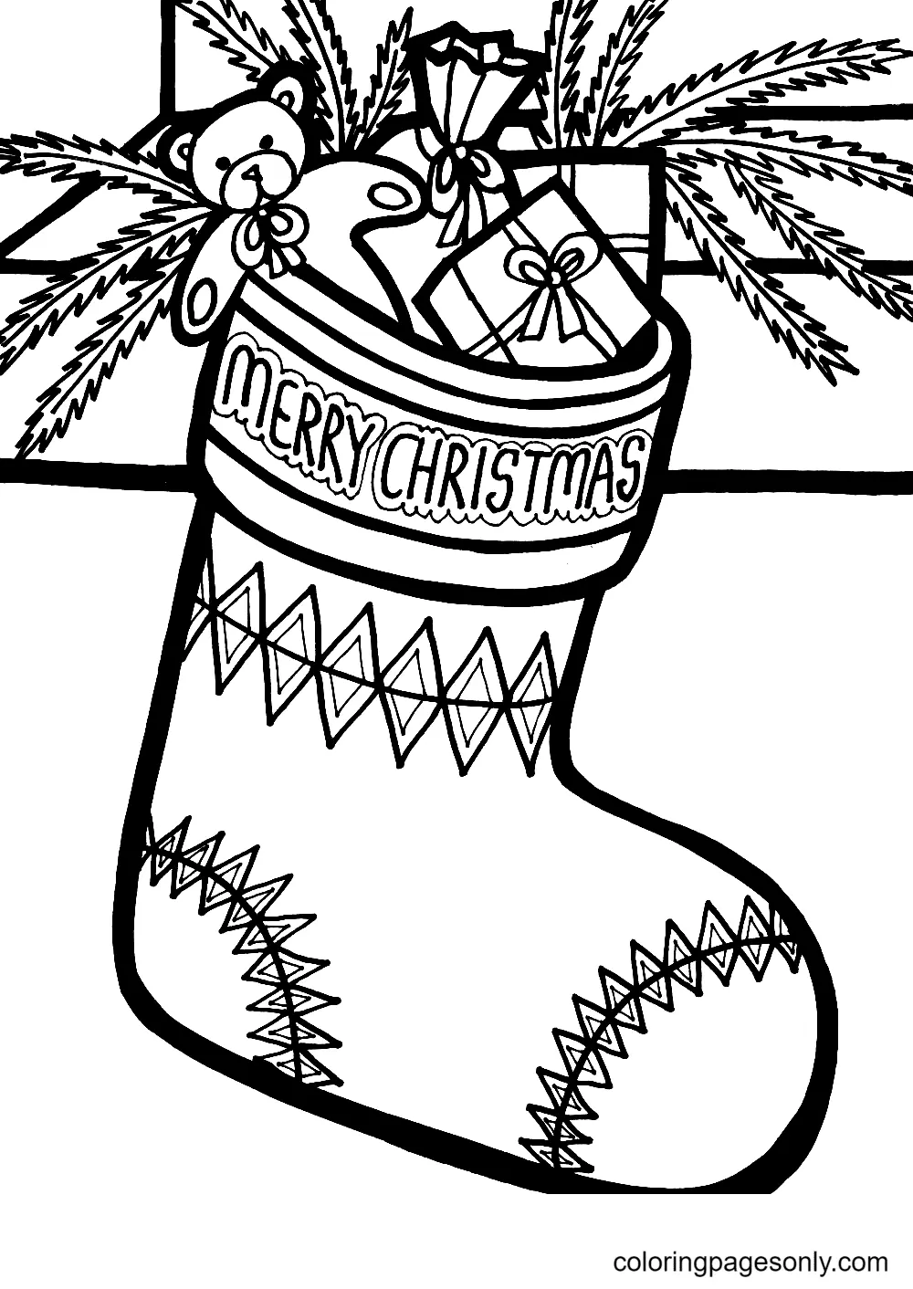 Christmas Stockings Coloring Pages 34