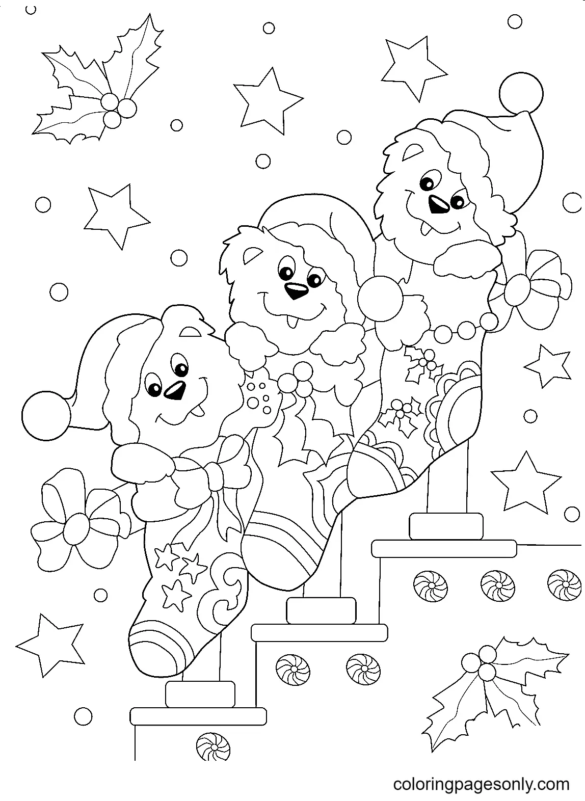 Christmas Stockings Coloring Pages 49