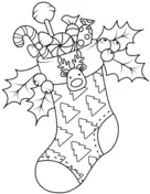 Christmas Stockings Coloring Pages 9