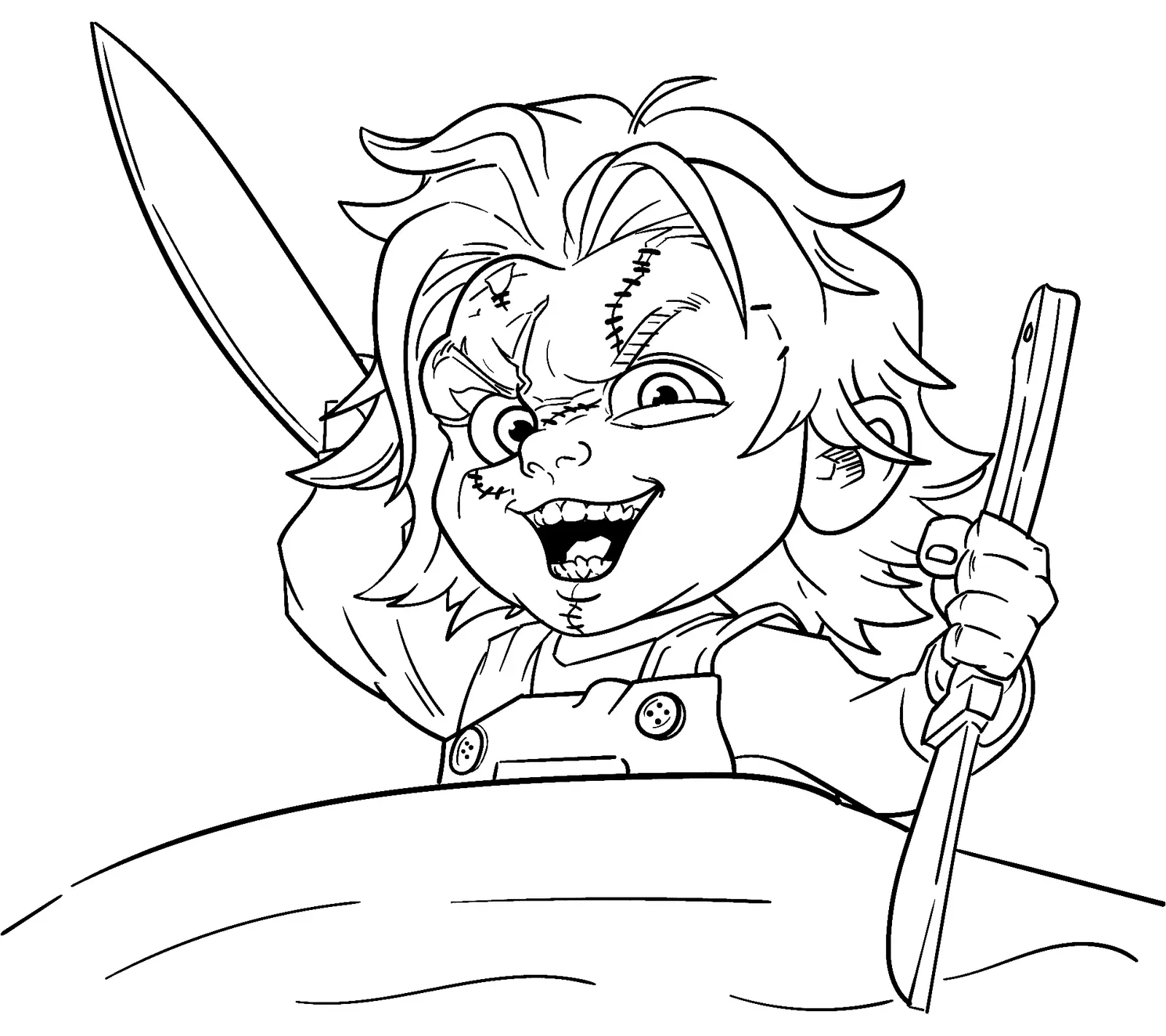 Chucky Para Colorear 12