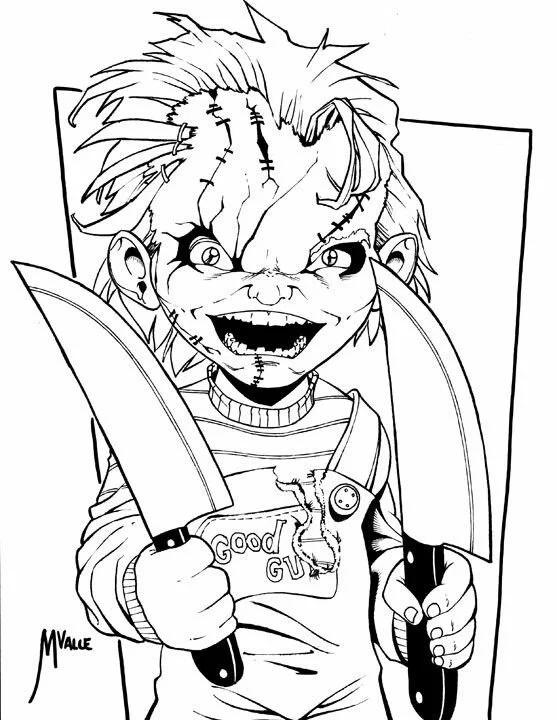 Chucky Para Colorear 26