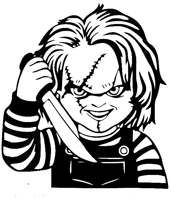 Chucky Para Colorear 3